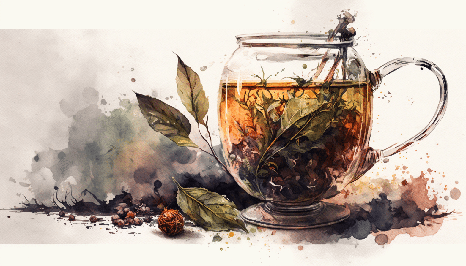 Jan Kutschera tea infusion watercolor detailed ultra wide angle 175c9928 769a 448a b72c bcf8412eb760